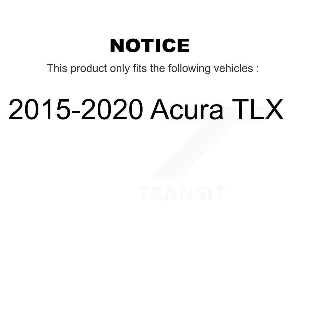 Front Rear Coated Drilled Slotted Disc Brake Rotors Kit For 2015-2020 Acura TLX