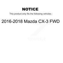 Load image into Gallery viewer, Front Rear Coated Drilled Slot Disc Brake Rotor Kit For 2016-2018 Mazda CX-3 FWD