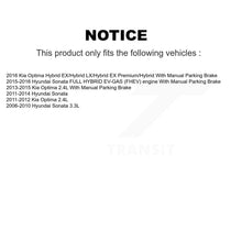 Charger l'image dans la galerie, Front Rear Coated Drill Slot Disc Brake Rotors Kit For Hyundai Sonata Kia Optima