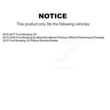 Load image into Gallery viewer, Front Coated Drilled Slotted Disc Brake Rotor &amp; Ceramic Pad Kit For Ford Mustang