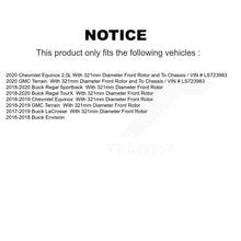 Charger l'image dans la galerie, Front Drilled Slot Brake Rotor Ceramic Pad Kit For Chevrolet Equinox GMC Terrain