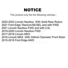 Charger l&#39;image dans la galerie, Front Drill Slot Brake Rotors Ceramic Pad Kit For Ford Edge Lincoln MKX Nautilus