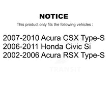 Charger l'image dans la galerie, Front Drill Slot Disc Brake Rotors Ceramic Pad Kit For Honda Civic Acura RSX CSX