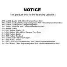 Load image into Gallery viewer, Front Drill Slot Brake Rotor Ceramic Pad Kit For Audi A4 Quattro Q5 A5 Sportback