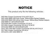 Load image into Gallery viewer, Front Drilled Slot Brake Rotor Ceramic Pad Kit For BMW X1 Mini Cooper Countryman