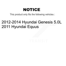 Load image into Gallery viewer, Front Coat Drill Slot Disc Brake Rotor Ceramic Pad Kit For Hyundai Genesis Equus