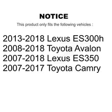 Load image into Gallery viewer, Front Drill Slot Brake Rotor Ceramic Pad Kit For Toyota Camry Lexus ES350 Avalon