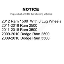 Charger l&#39;image dans la galerie, Front Rear Drilled Slot Brake Rotor Ceramic Pad Kit For Ram 2500 3500 1500 Dodge