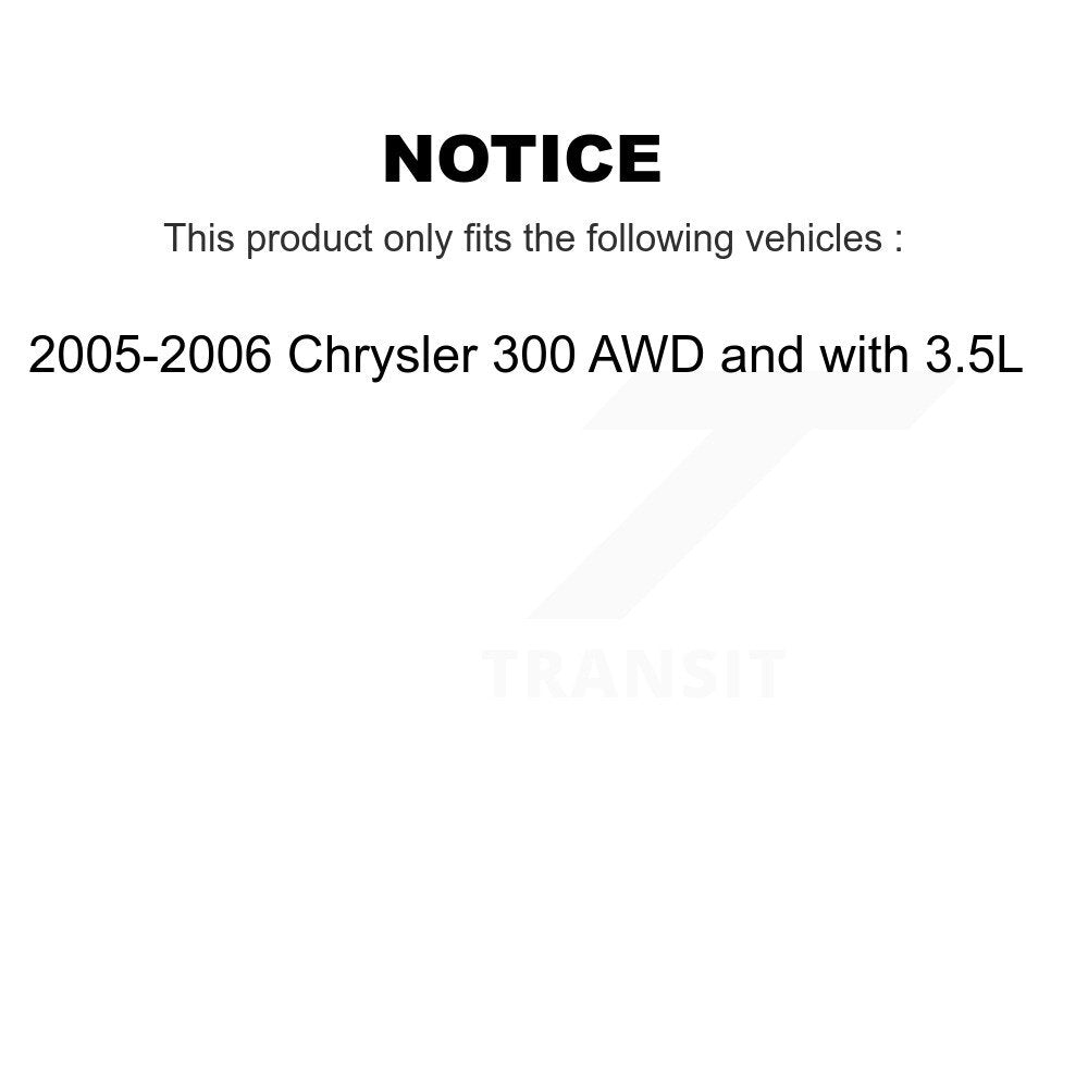 Front Rear Drill Slot Brake Rotor Ceramic Pad Kit For Chrysler 300 AWD with 3.5L