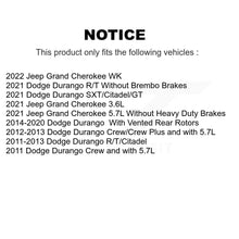 Load image into Gallery viewer, Front Rear Drilled Slot Brake Rotor Ceramic Pad Kit For Dodge Durango Jeep Grand