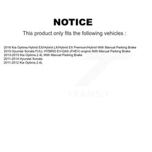 Charger l'image dans la galerie, Front Rear Drill Slot Brake Rotors Ceramic Pad Kit For Hyundai Sonata Kia Optima