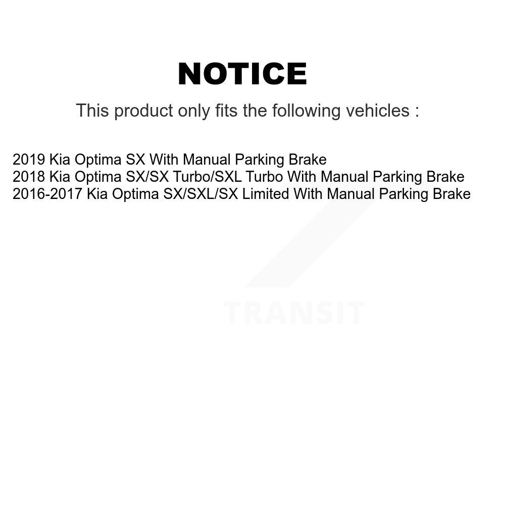 Front Rear Coated Drilled Slot Disc Brake Rotor & Ceramic Pad Kit For Kia Optima