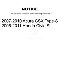 Charger l'image dans la galerie, Front Rear Drill Slot Disc Brake Rotor Ceramic Pad Kit For Honda Civic Acura CSX