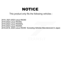 Charger l'image dans la galerie, Front Rear Drill Slot Brake Rotors Ceramic Pad Kit For Lexus RX350 RX450h RX350L