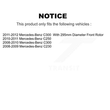 Load image into Gallery viewer, Front Rear Drilled Slot Brake Rotors Ceramic Pad Kit For Mercedes-Benz C300 C250