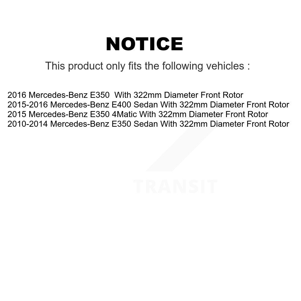 Front Rear Drilled Slot Brake Rotors Ceramic Pad Kit For Mercedes-Benz E350 E400