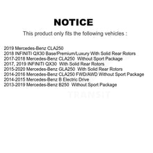 Charger l'image dans la galerie, Front Rear Drill Slot Brake Rotors Ceramic Pad Kit For Mercedes-Benz GLA250 QX30