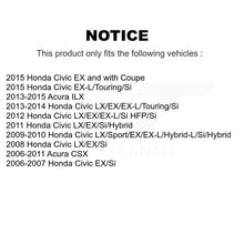 Charger l'image dans la galerie, Rear Drilled Slot Disc Brake Rotor Ceramic Pad Kit For Honda Civic Acura ILX CSX