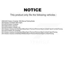 Charger l'image dans la galerie, Rear Drill Slot Disc Brake Rotors Ceramic Pad Kit For Subaru Forester Impreza XV