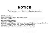 Load image into Gallery viewer, Rear Drill Slot Brake Rotor Ceramic Pad Kit For Audi A6 Quattro A7 Porsche Macan