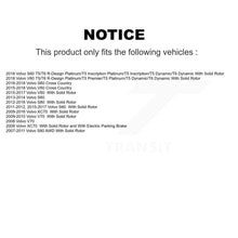 Charger l'image dans la galerie, Rear Drill Slot Brake Rotor Ceramic Pad Kit For Volvo S60 XC70 S80 V60 Cross V70