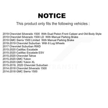 Load image into Gallery viewer, Rear Drill Slot Brake Rotors Ceramic Pad Kit For Chevrolet Silverado 1500 GMC XL