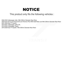 Charger l'image dans la galerie, Rear Drill Slot Brake Rotors Ceramic Pad Kit For Volkswagen Tiguan Jetta Audi TT