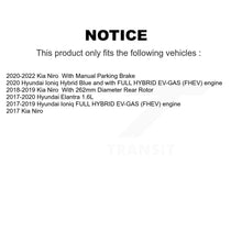 Charger l'image dans la galerie, Rear Drilled Slot Brake Rotor Ceramic Pad Kit For Hyundai Elantra Kia Niro Ioniq