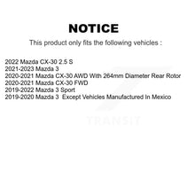 Load image into Gallery viewer, Rear Coated Drilled Slotted Disc Brake Rotor &amp; Ceramic Pad Kit For Mazda 3 CX-30