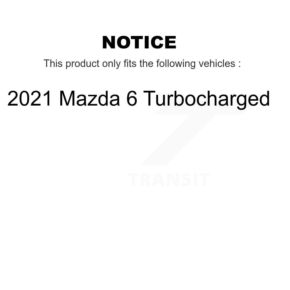 Front Rear Drill Slot Brake Rotors Ceramic Pad Kit For 2021 Mazda 6 Turbocharged