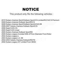 Charger l'image dans la galerie, Kit de plaquettes en céramique pour Rotor de frein, fente de perçage avant, pour Subaru Impreza Legacy Saab 9-2X 