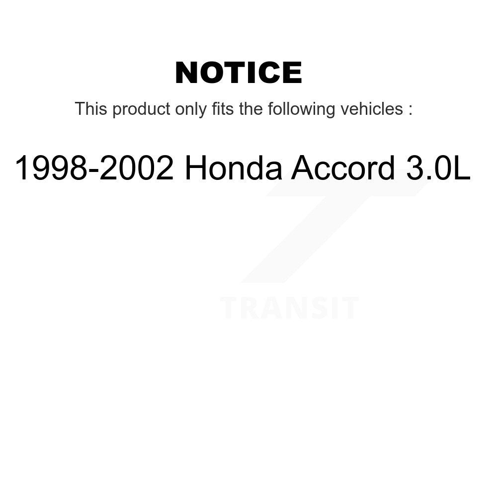 [Front] 1998-2002 Honda Accord 3.0L Performance Drilled & Slotted Brake Rotor & Ceramic Pads Kit For Max Braking