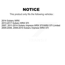 Charger l'image dans la galerie, Rotor de frein à disque à fente avant percée et Kit de plaquettes en céramique pour Subaru Impreza WRX STI 