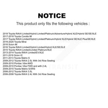 Charger l'image dans la galerie, Front Drill Slot Brake Rotors Ceramic Pad Kit For Toyota RAV4 Scion tC Matrix iM