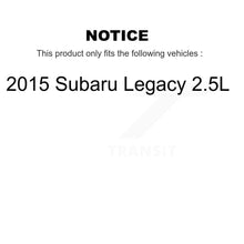 Charger l'image dans la galerie, [Front] 2015 Subaru Legacy 2.5L Performance Drilled &amp; Slotted Brake Rotor &amp; Ceramic Pads Kit For Max Braking