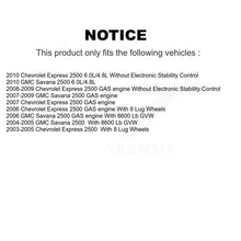 Charger l'image dans la galerie, Front Rear Drill Slot Brake Rotor Ceramic Pad Kit For Chevrolet Express 2500 GMC