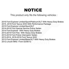 Load image into Gallery viewer, Front Rear Drill Slot Brake Rotors Ceramic Pad Kit For Ford Explorer Taurus Flex