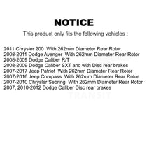 Load image into Gallery viewer, Front Rear Drill Slot Brake Rotor Ceramic Pad Kit For Jeep Patriot Dodge Compass