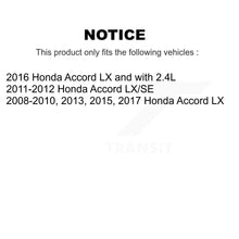 Load image into Gallery viewer, Front Rear Coated Drilled Slot Disc Brake Rotor Ceramic Pad Kit For Honda Accord