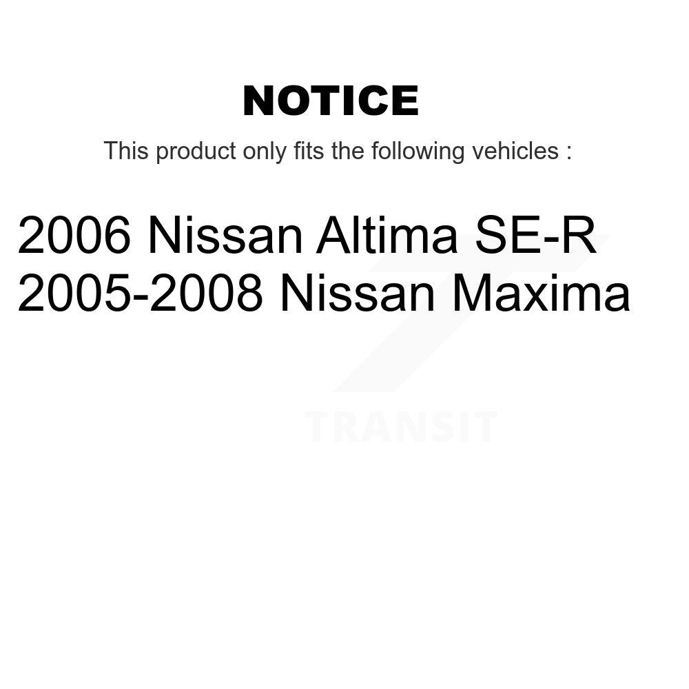 Front Rear Drill Slot Disc Brake Rotors Ceramic Pad Kit For Nissan Altima Maxima