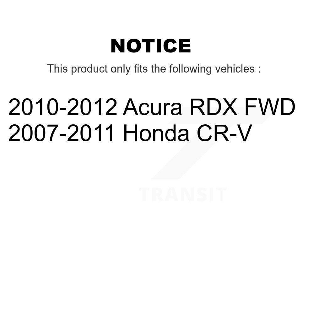 Front Rear Drill Slot Disc Brake Rotors Ceramic Pad Kit For Honda CR-V Acura RDX