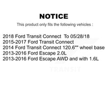 Charger l'image dans la galerie, Front Rear Drilled Slot Disc Brake Rotor Ceramic Pad Kit For Ford Escape Transit