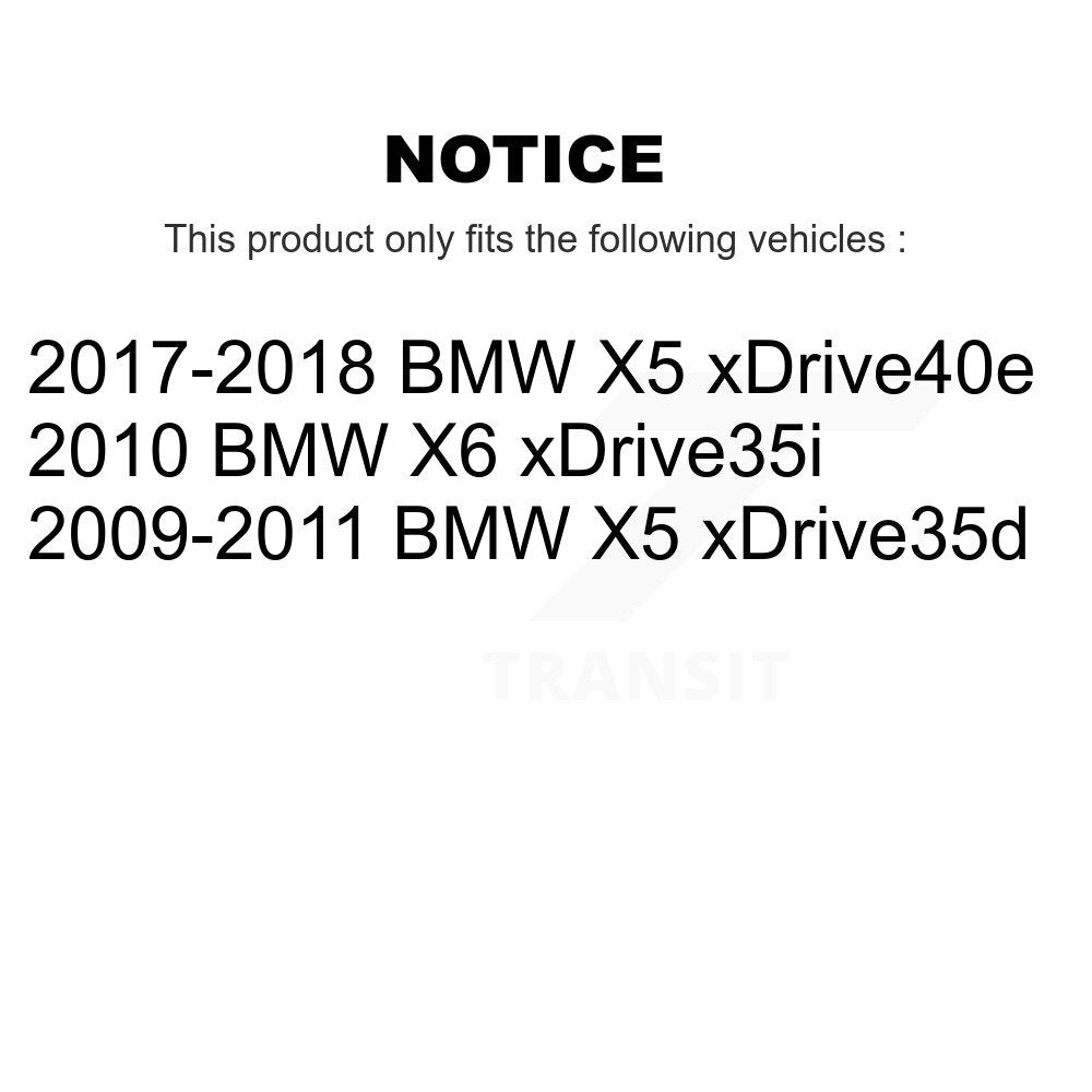 Front Rear Coated Drilled Slotted Disc Brake Rotor Ceramic Pad Kit For BMW X5 X6