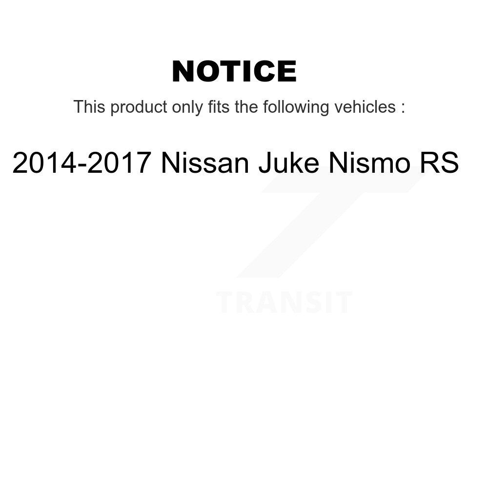 Front Rear Drill Slot Brake Rotor Ceramic Pad Kit For 14-17 Nissan Juke Nismo RS