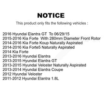 Charger l'image dans la galerie, Front Rear Drill Slot Brake Rotors Ceramic Pad Kit For Hyundai Elantra Kia Forte