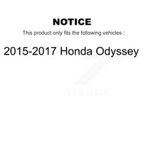 Load image into Gallery viewer, [Front+Rear] 2015-2017 Honda Odyssey Performance Drilled &amp; Slotted Brake Rotor &amp; Ceramic Pads Kit For Max Braking