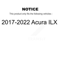 Load image into Gallery viewer, [Front+Rear] 2017-2022 Acura ILX Performance Drilled &amp; Slotted Brake Rotor &amp; Ceramic Pads Kit For Max Braking