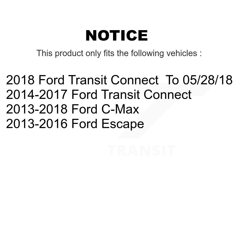 Kit de plaquettes en céramique pour Rotor de frein à disque, fente de perçage arrière, pour Ford Escape Transit Connect 