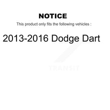 Charger l&#39;image dans la galerie, Rear Coated Drill Slot Disc Brake Rotor Ceramic Pad Kit For 2013-2016 Dodge Dart