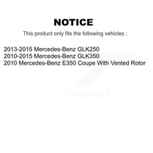 Load image into Gallery viewer, Rear Drill Slot Brake Rotor Ceramic Pad Kit For Mercedes-Benz GLK350 E350 GLK250